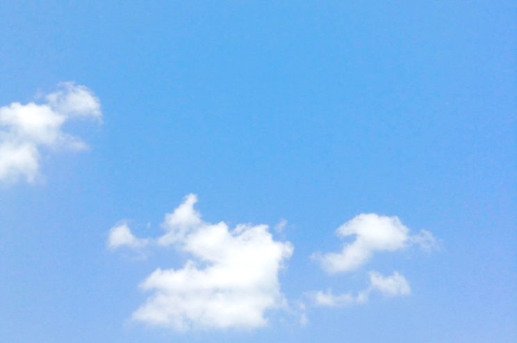 blue sky - white clouds