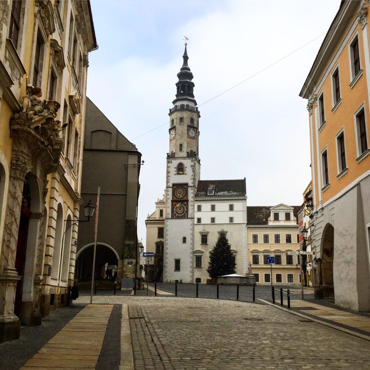 Untermarkt Görlitz mit Rathausturm